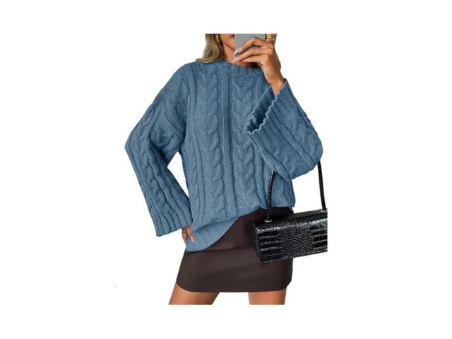 Saodimallsu Womens Oversized Sweaters Cable Knit… Code