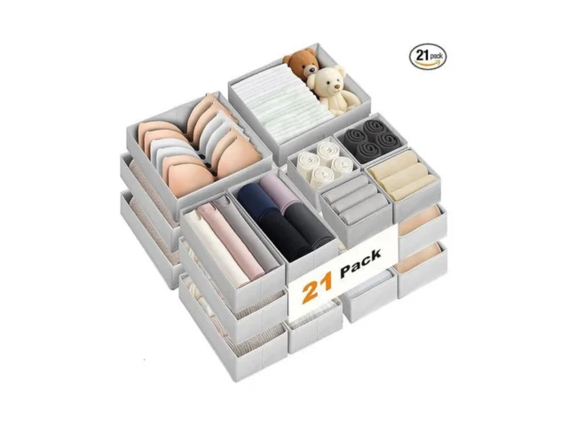 Fans-one Drawer Organizer Clothes 21 Pack Dresser… Code