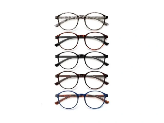 Jolisu 5 Pack Reading Glasses For Women Men Blue… Code