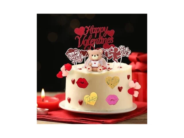 Guiqulai 28 Piece Valentine S Day Cake Decorations… Code