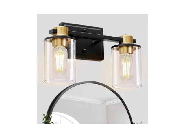 Bathroom Light Fixtures Over Mirror Gold Black… Code