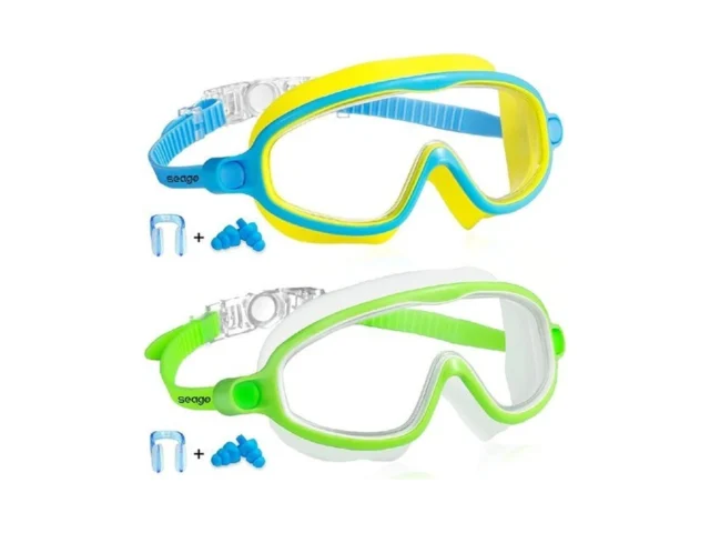 Goggles For Kids Swimming 2 Pack No Leaking… Code