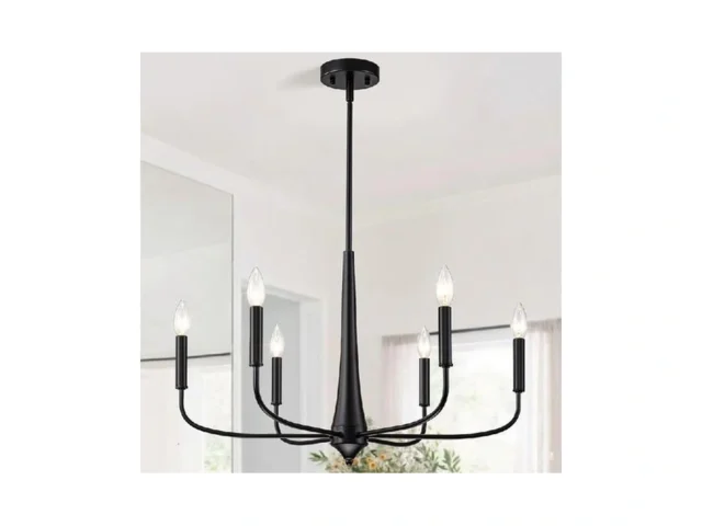 Tmmaysun 6-light Modern Farmhouse Black Chandeliers… Code
