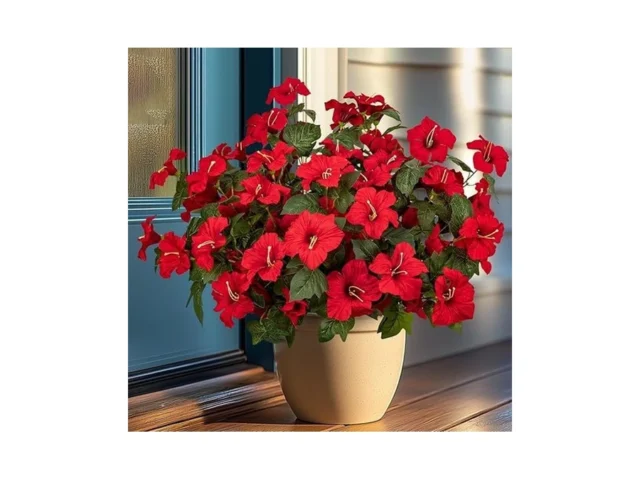 Brlita 19 Inch Artificial Fake Flowers For Outdoor… Code