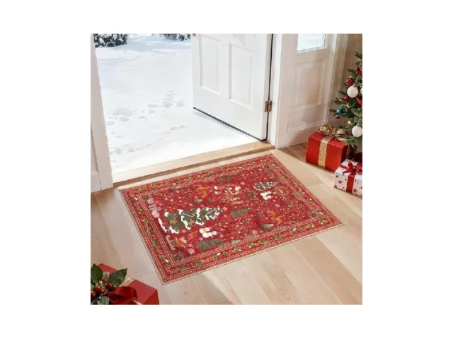 Uermei Christmas Entryway Area Rug 2×3 Washable… Coupon