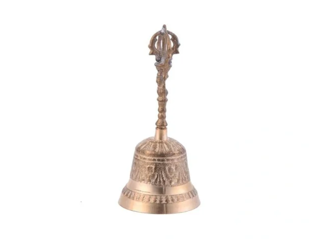 Exceart Brass Buddha Bell Vintage Handheld Bell 5 9…