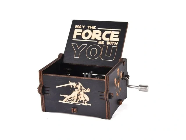 Aokely Music Boxes Wooden Hand Crank Music Box Mini… Code