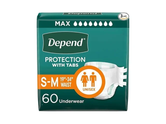 Depend Adult Diapers With Tabs Incontinence… Coupon
