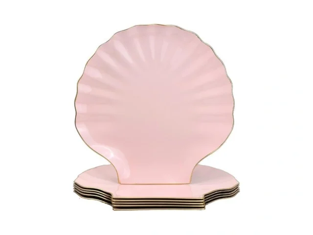Spsyrine Pink Charger Plates 13 Set Of 6 Scalloped… Code