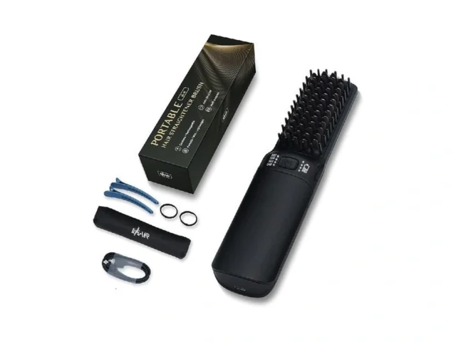 Hot Hair Straightener Brush Portable Mini Hair… Coupon