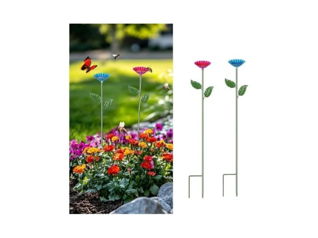 Yonisun 2 Pack Bee Watering Station Colorful Metal… Code