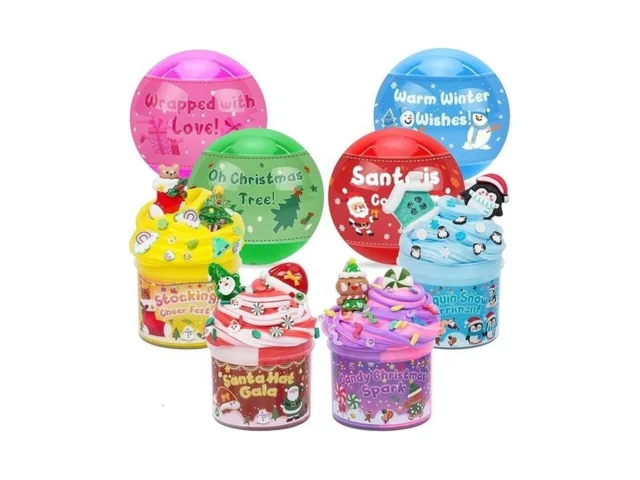 4 Pack Christmas Slime Balls With Charms Christmas… Code