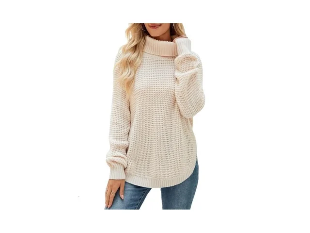 Qiansiqianbo Women S Turtleneck Sweaters Winter… Code