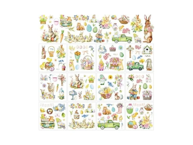 Wxiben Easter Rub On Transfers For Crafts – 12… Code