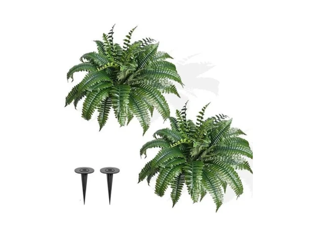 Fajunzh 2 Pack Fake Artificial Ferns With Spike For… Code