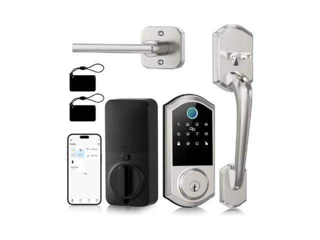 Smart Door Lock With Handle Set Firstriver Front… Code