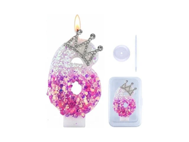 Birthday Candle For Cakes Pink Number Sparkler Cake… Code