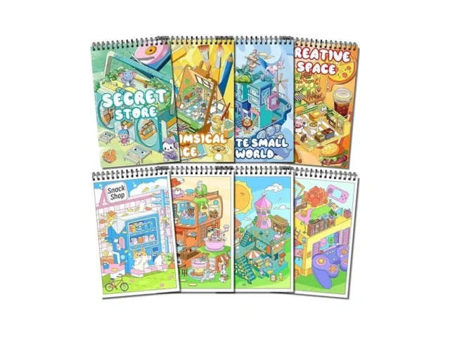 Elfew 4 Set Coloring Books For Teens Kids 8-12… Code