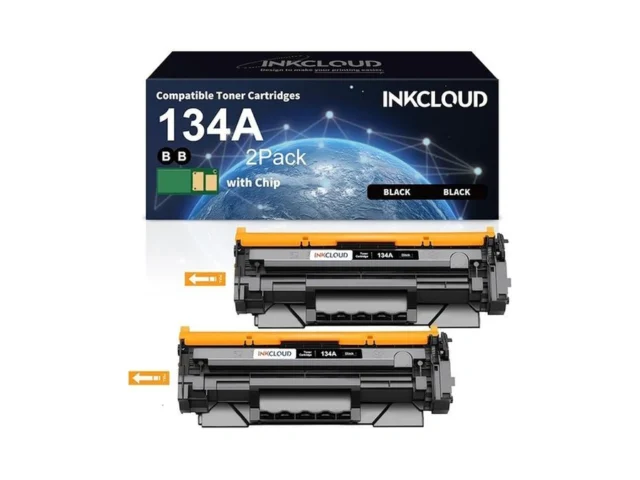 134a Black Toner Cartridge With Chipcompatible… Coupon