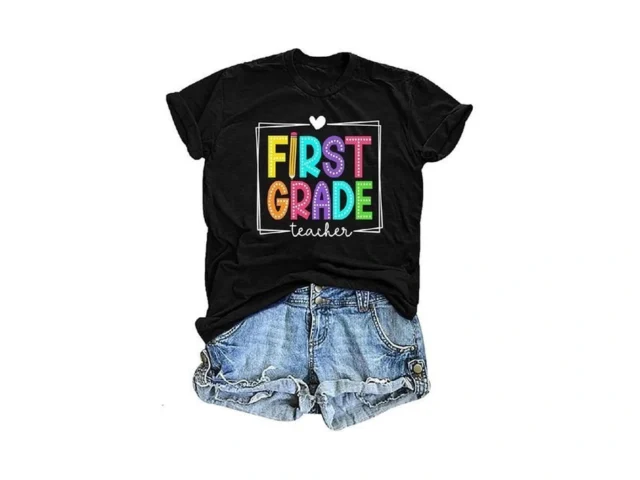 Fcghsii First Grade Teacher Shirt For Women Teach… Code