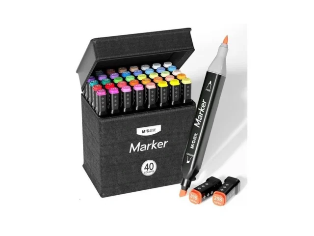 M G 40 Colors Dual Tip Alcohol Markers Drawing… Code