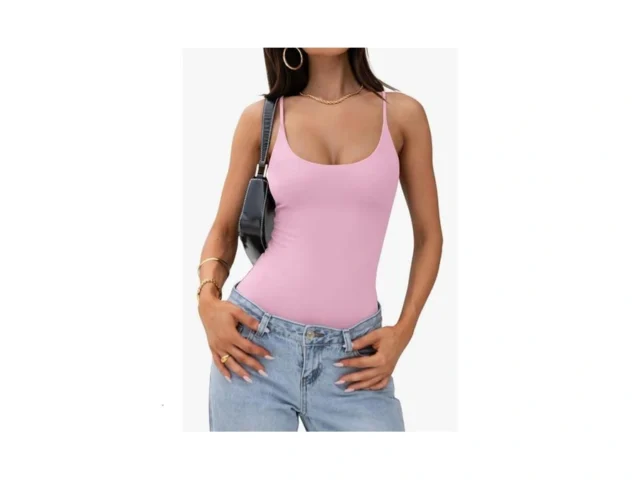 Pinkmstyle Women Sexy Scoop Neck Double Lined… Code