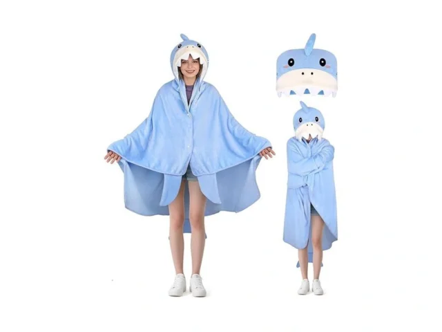 Fvnpiham Wearable Blanket Hoodies Cute Shark… Code