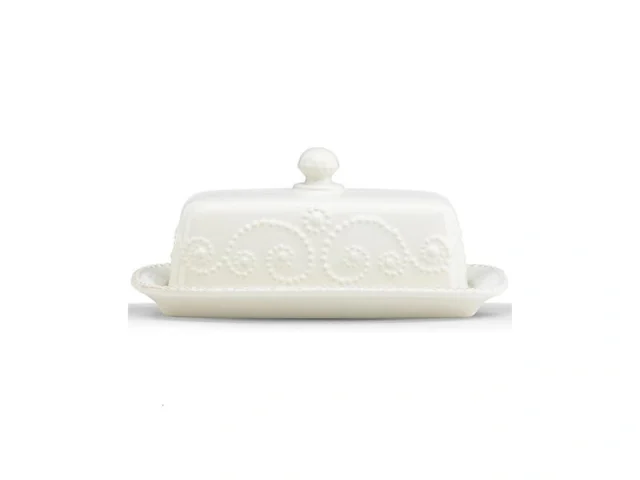 Lenox French Perle Covered Butter Dish White – Coupon