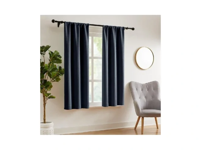 Wrensonge Blackout Curtains For Bedroom Navy Blue… Code