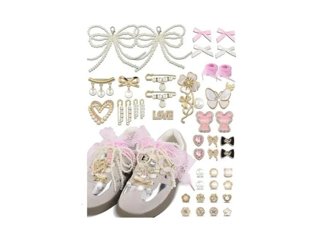Yuboo 43pcs Shoe Charms For Sneaker Winter- Pink… Code