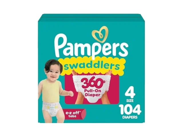 Pampers Diapers – Swaddlers 360 – Size 4 104 Count… Coupon