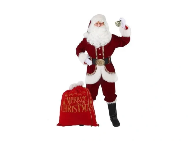 Opemon Santa Claus Costume For Men Deluxe Christmas…