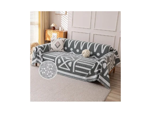 Deep Dream Boho Couch Cover Non Slip Soft Chenille… Code