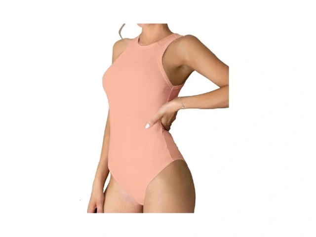 Mangdiup Womens Basic Sleeveless Crewneck Bodysuits…