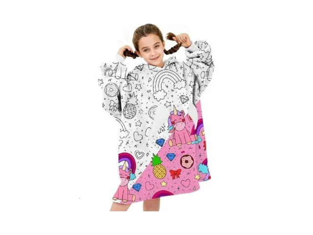 Nobleer Wearable Blanket Hoodie For Kids Coloring… Code