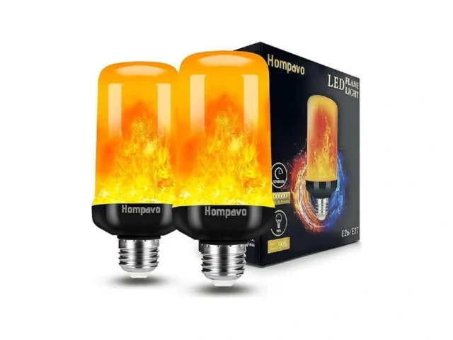 Hompavo Upgraded Led Flame Light Bulbs 4 Modes… Code