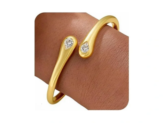 Cicy Bell 18k Gold Plated Bangle Bracelets For… Code