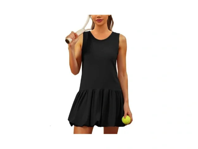 Fisoew Womens Athletic Dresses With Shorts Pockets… Code