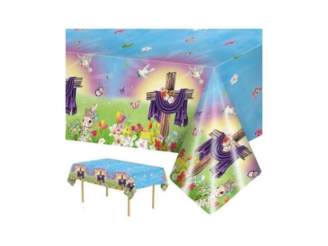 2 Pack Easter He Is Risen Tablecloth – Spring… Code