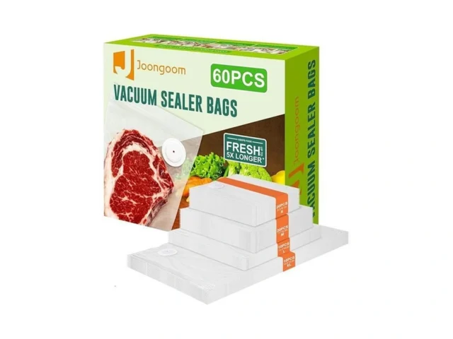 60pcs Vacuum Sealing Bags Reusable Vacuum Sealer… Code