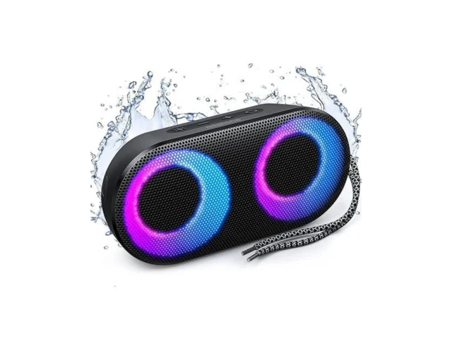 Miatone Drum Shower Speaker With Led Lights Ipx7… Code