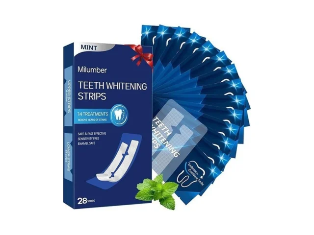 Milumber Teeth Whitening Strips For Sensitive 28… Code