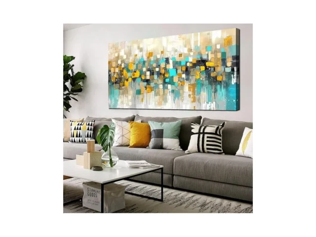Laotoart Abstract Wall-decor Living Room – Yellow… Coupon