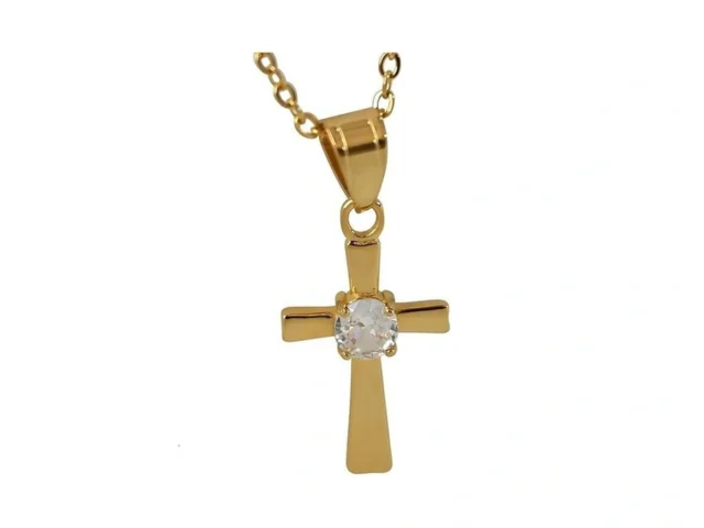 Tistefute 18k Gold Cross Necklace For Women Cubic… Coupon