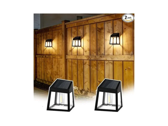 Gigalumi Solar Fence Lights 2 Pack Fence Outdoor… Code