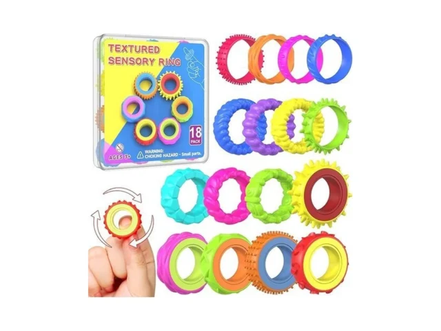 Fidget Toys Spinner Rings For Kids Anxiety Relief… Code
