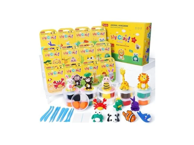Air Dry Clay For Kids 12 Animals Modeling Clay Kit… Code