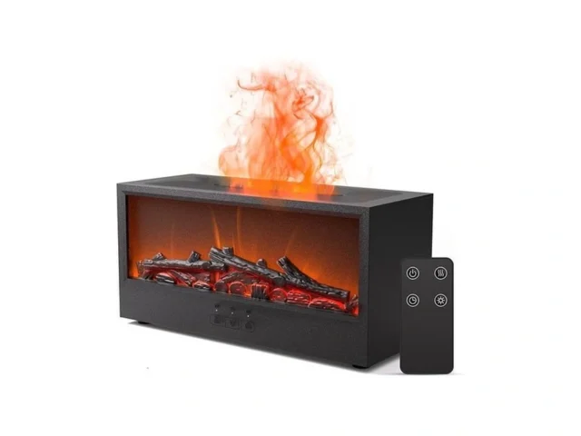 Fireplace Flame Air Diffuser Humidifier 7 Colors… Code