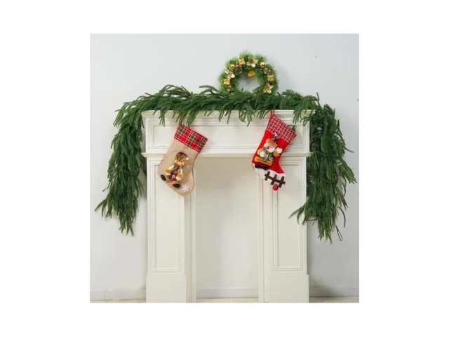 2 Pcs-6ft Artificial Norfolk Pine Garlands – Real… Code