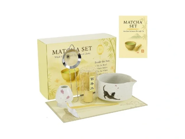 Acarra Complete 8-piece Matcha Set Japanese Matcha… Coupon